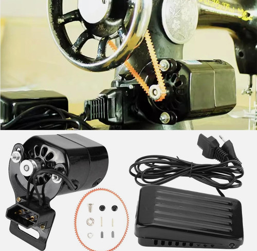 Sewing machine motor with - motor, foot
