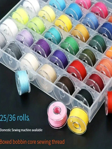 Colors bobbins for sewing - 36,