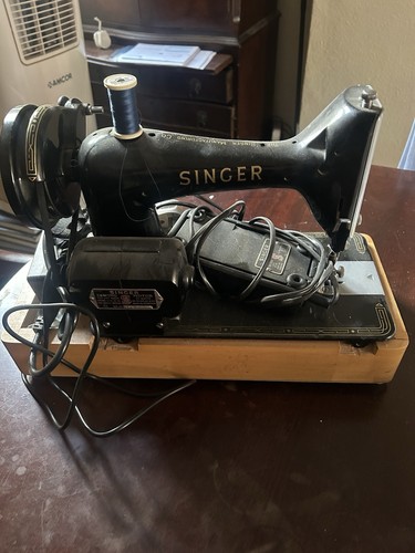 Singer sewing machine with - machine,